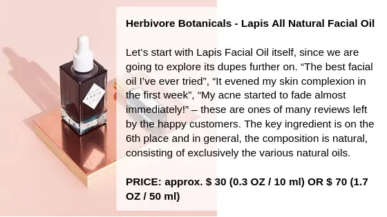 Herbivore Botanicals - Lapis All Natural Facial Oil