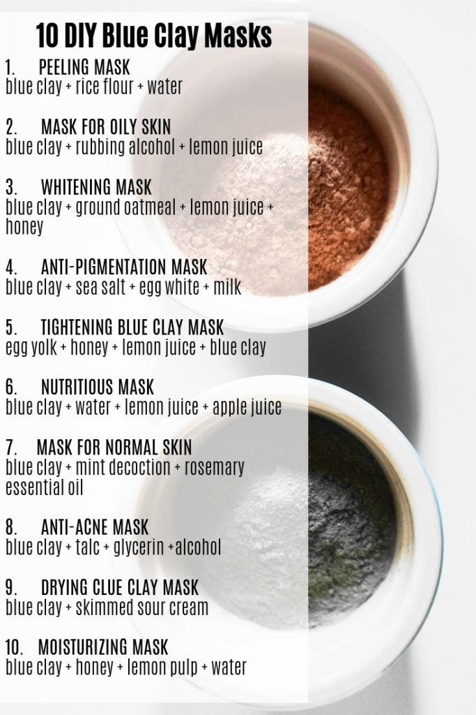 DIY Blue Clay Masks