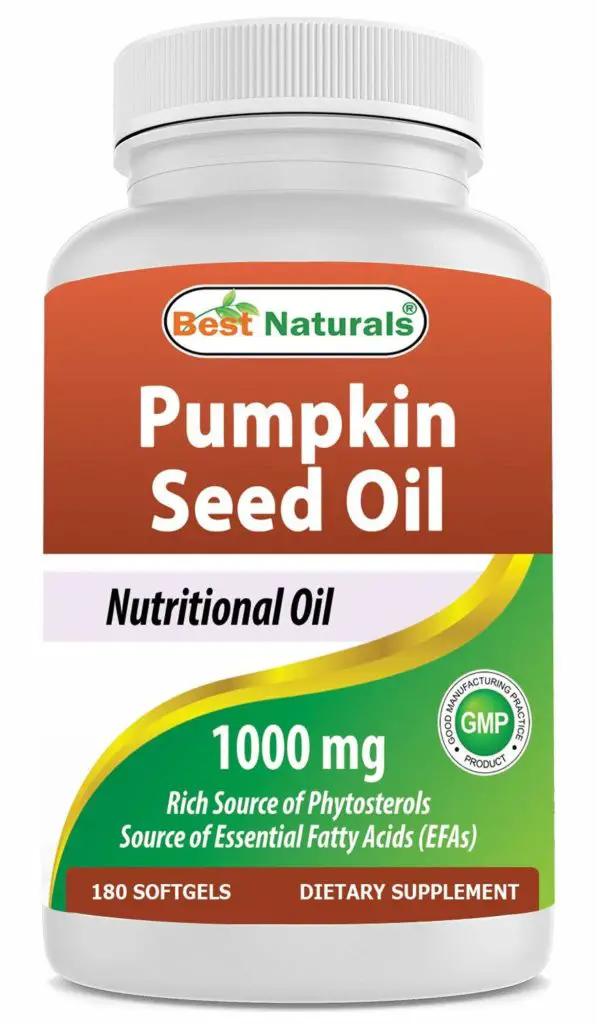 Pumpkin seed oil capsules
