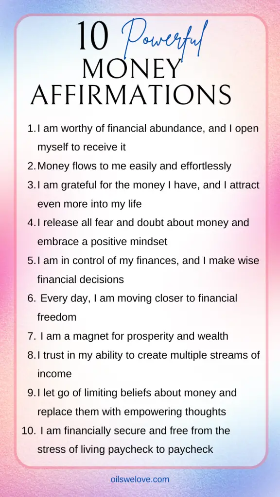 10 Money Affirmations 