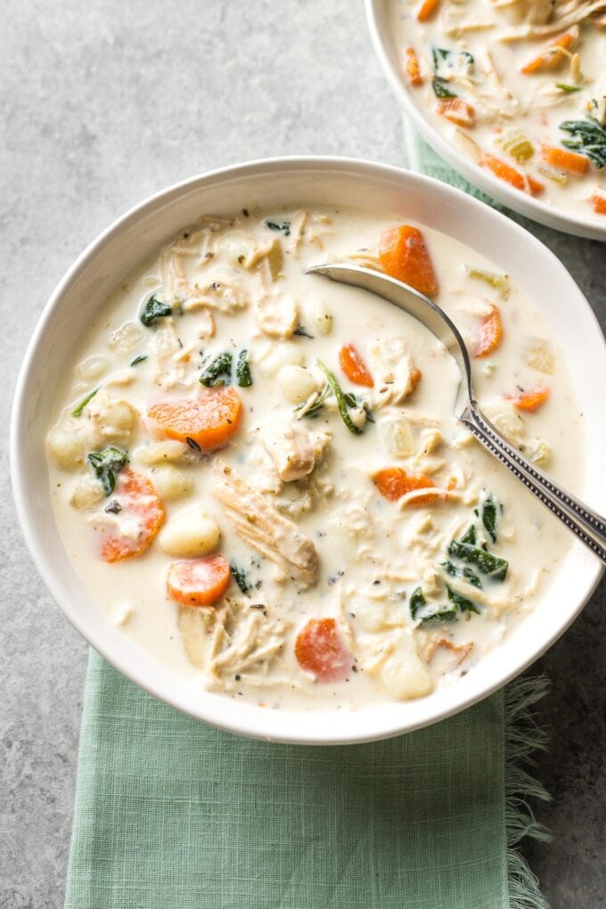 Hearty Chicken and Vegetable Gnocchi Soup