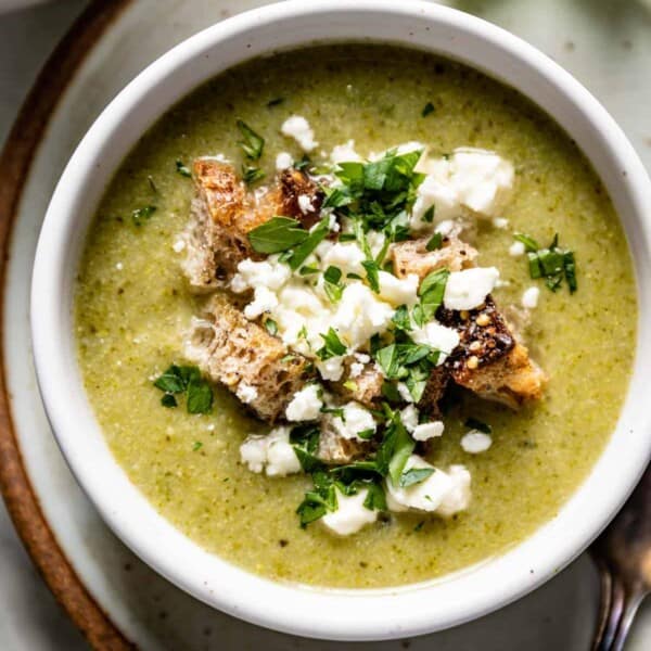 30-Minute Broccoli and Feta Soup