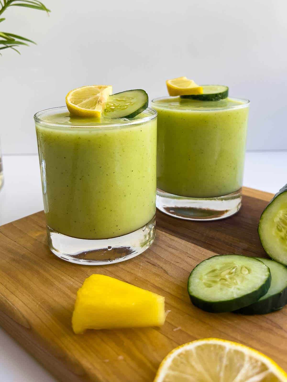 Pineapple and Cucumber Smoothie for Weight Loss