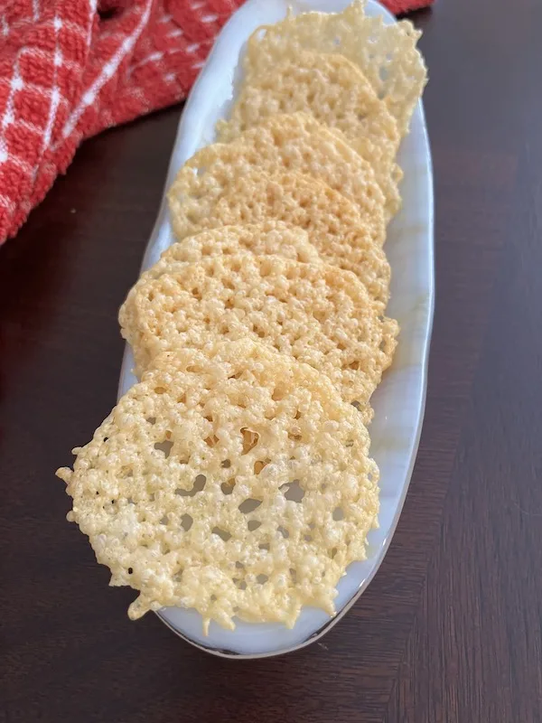 Baked Low Carb Cheese Crisps