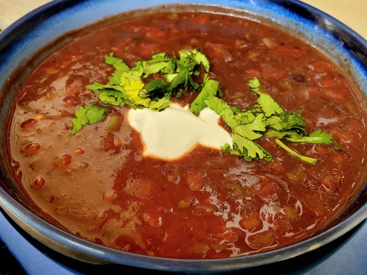 Black Bean and Tomato Soup