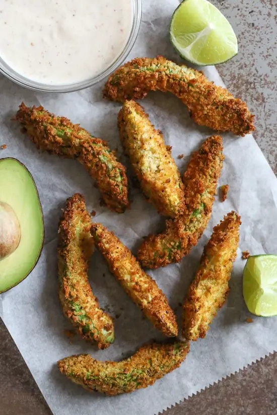 Crunchy Avocado Fries with Lime Dipping Sauce