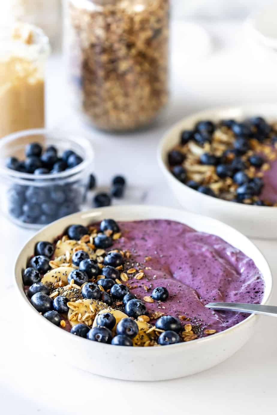 Blueberry Banana Bliss Smoothie Bowl by Baking Ginger