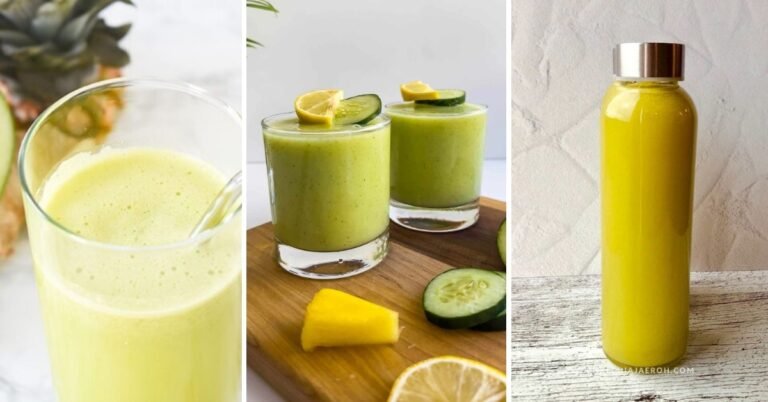 3 Pineapple and Cucumber Juice Cleanse Recipes