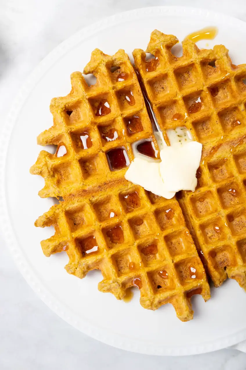 Sweet Potato Oats Waffles