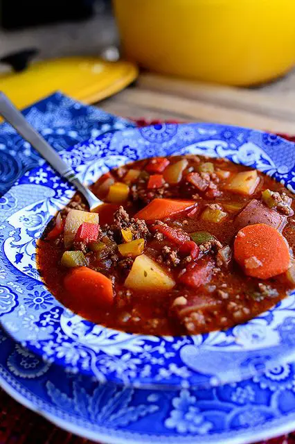 Savory Hamburger and Vegetable Soup