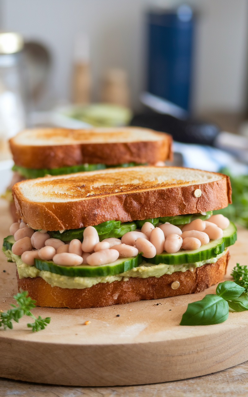 Anti-Inflammatory White Bean & Avocado Sandwich