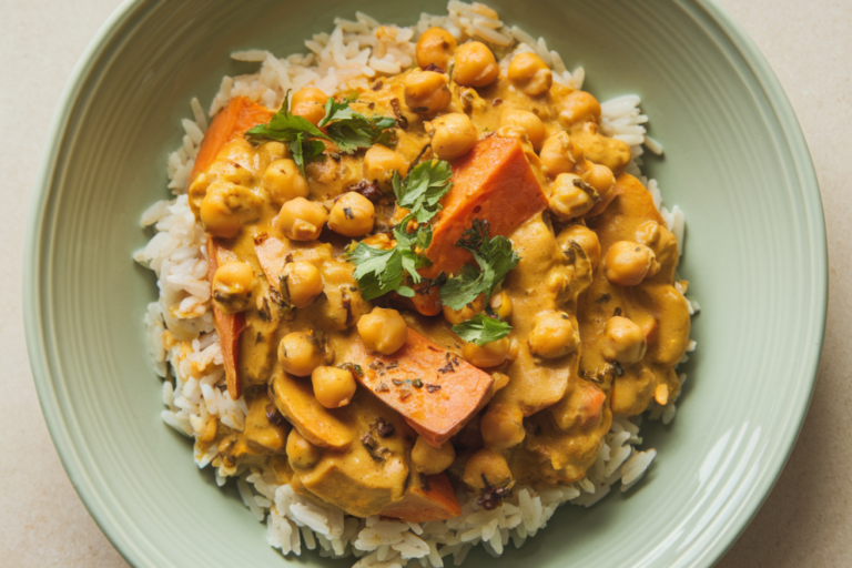 Creamy Sweet Potato and Chickpea Curry