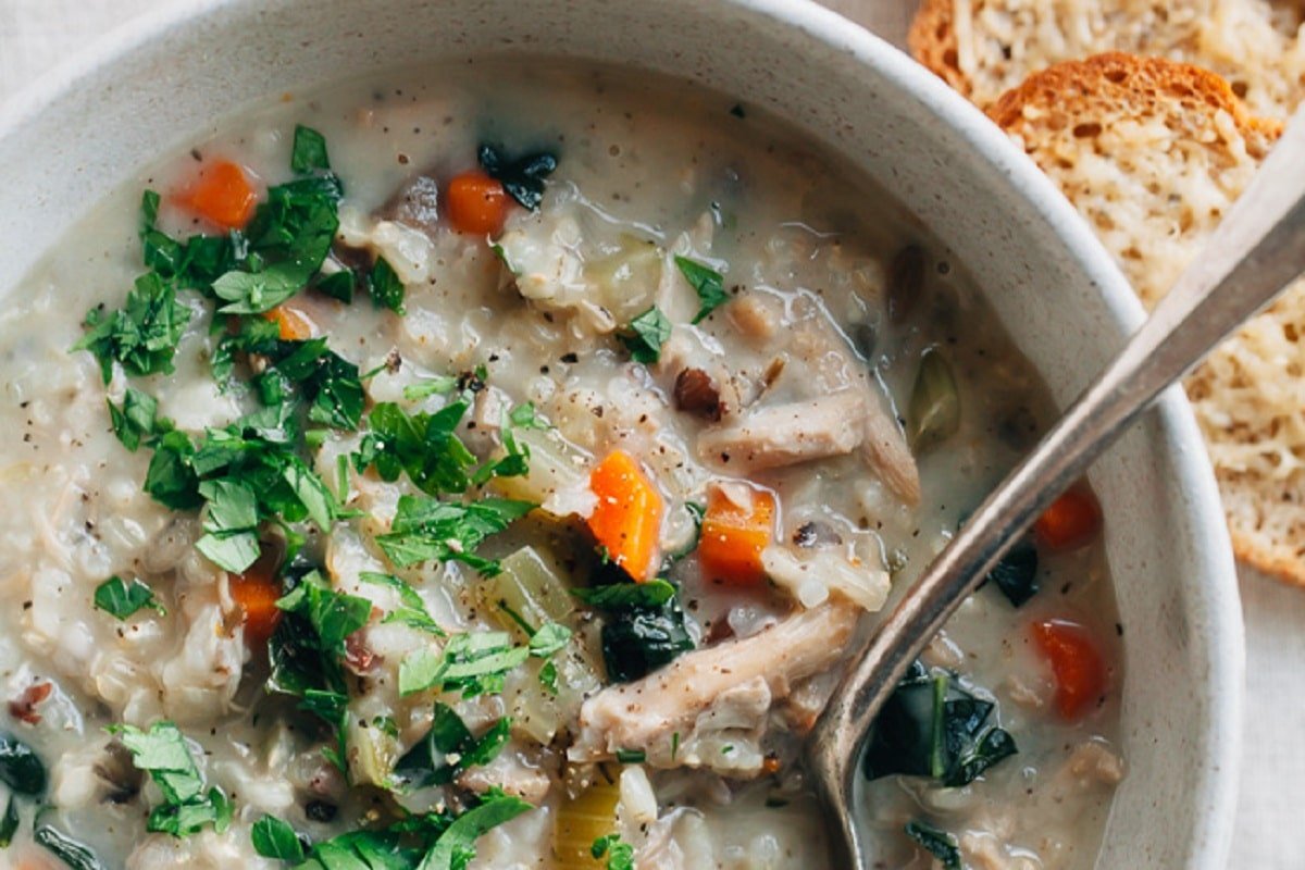 Creamy Turkey Rice Soup