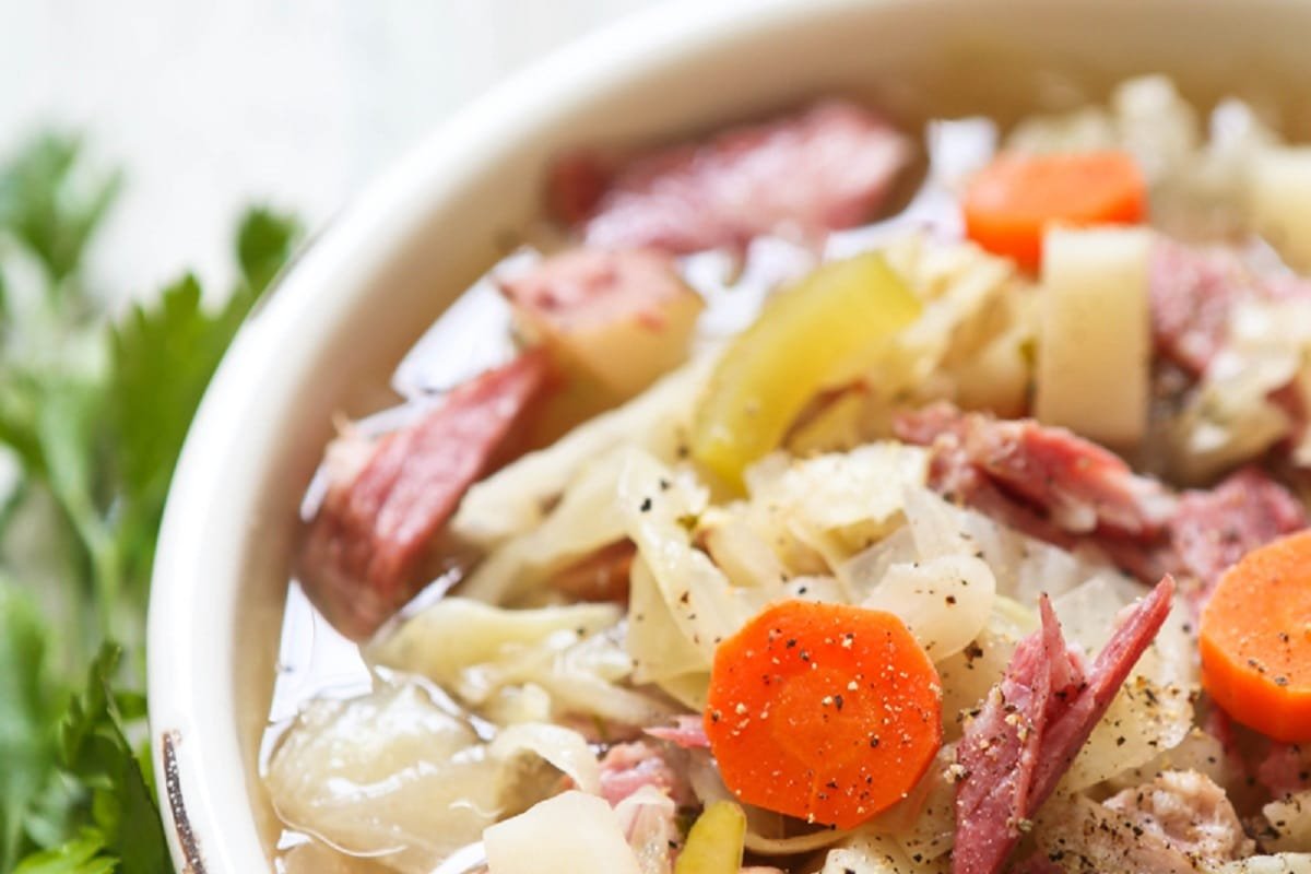 Corned Beef and Cabbage Soup