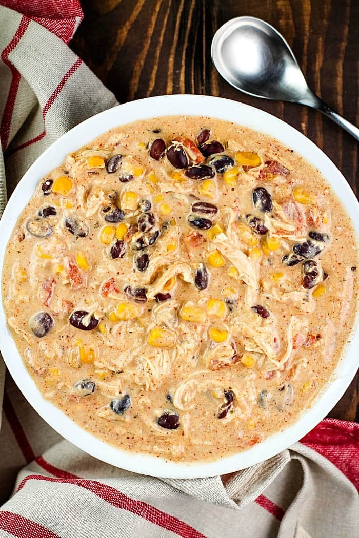 Easy Crock-Pot Cream Cheese Chicken Chili