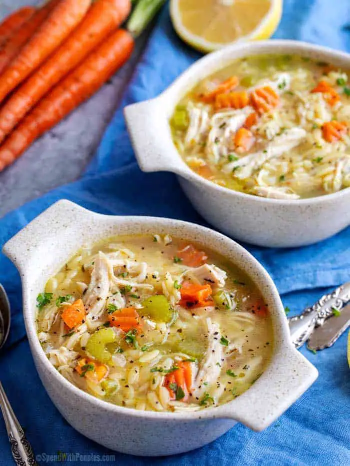 Greek Lemon Chicken Soup with Rice