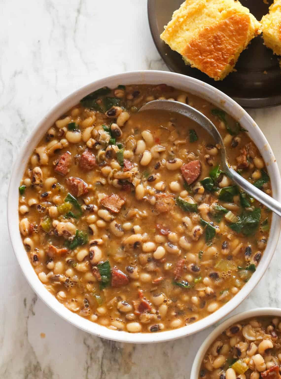 Black Eyed Peas and Plantain Curry