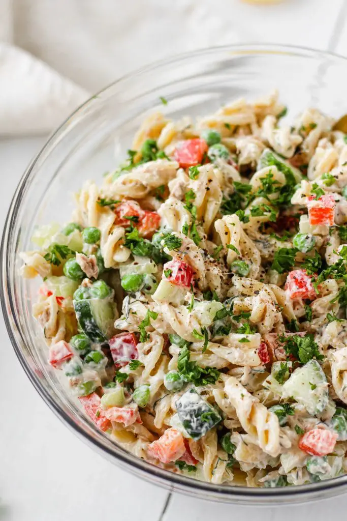 Creamy Healthy Tuna Pasta Salad