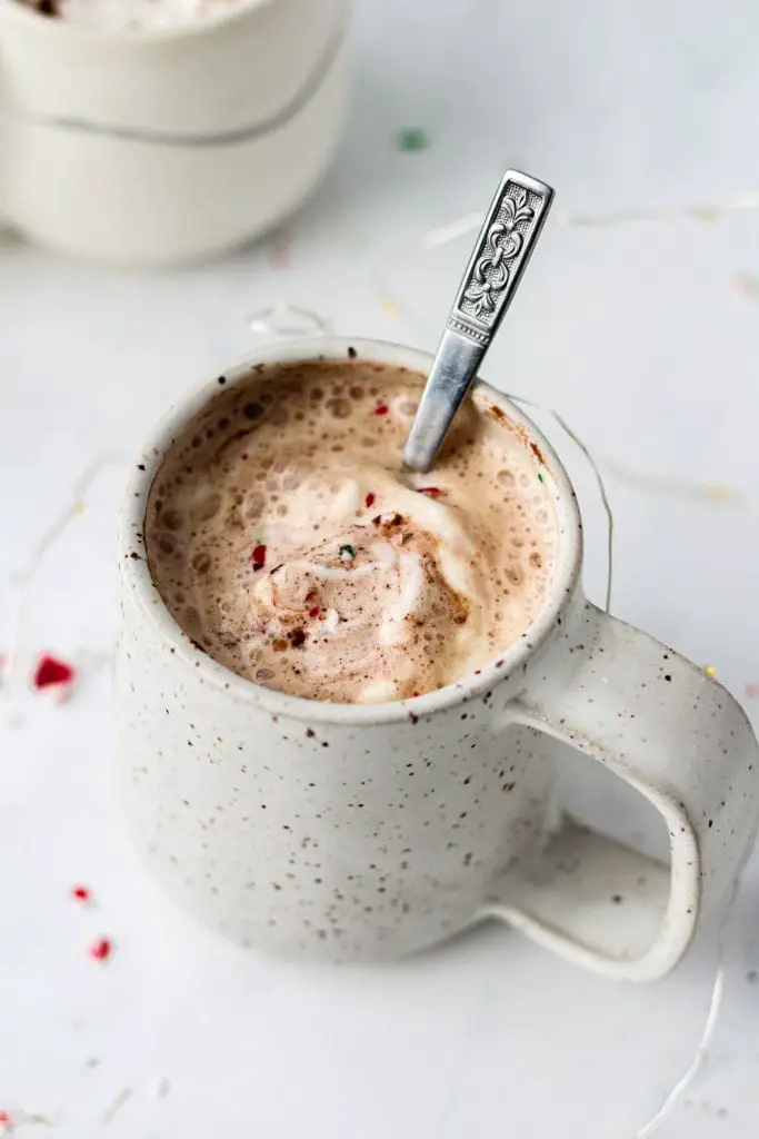 Healthy Peppermint Mocha Latte