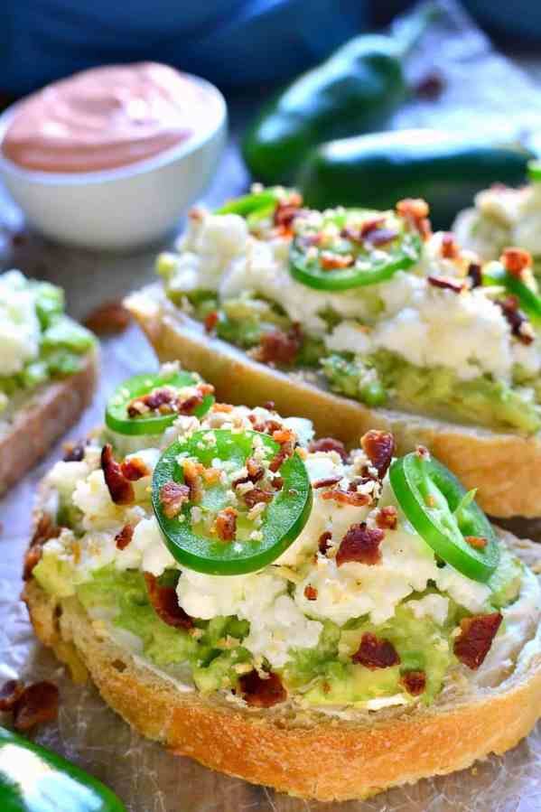 Jalapeno Popper Avocado Toast