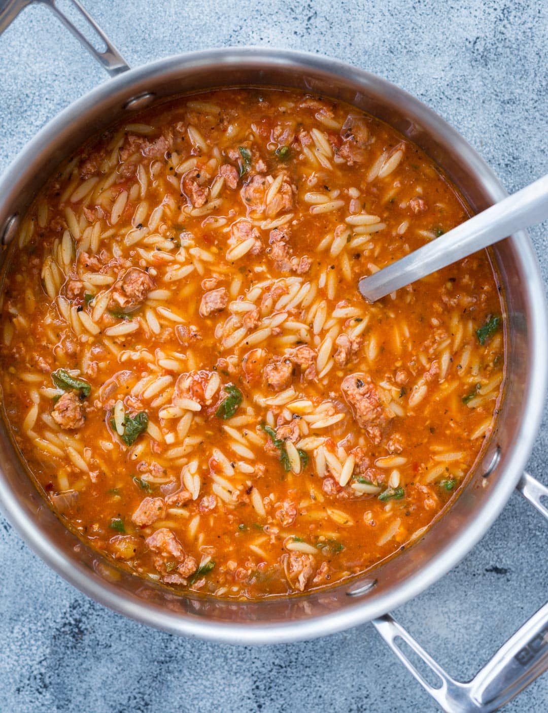 Sausage Orzo Soup