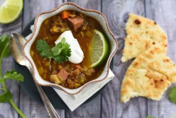 Lentil Sausage Soup