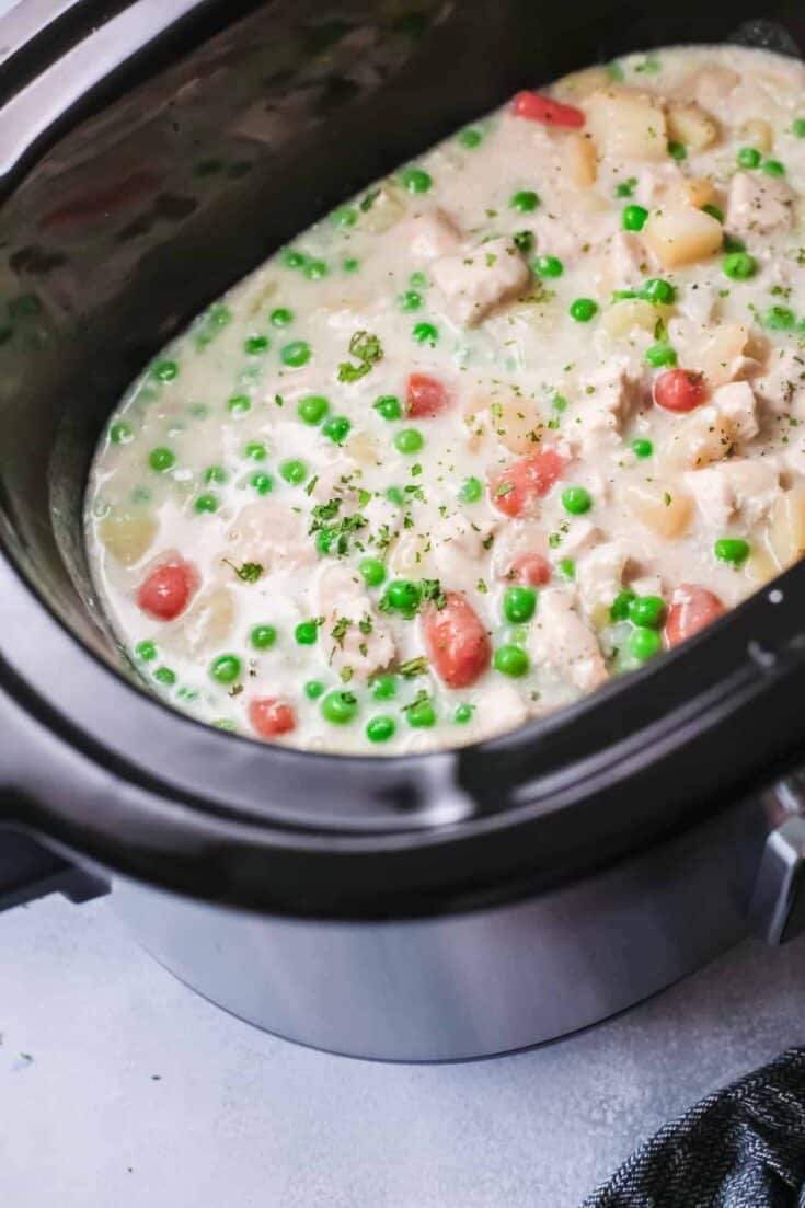 Slow Cooker Chicken Pot Pie