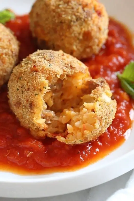 Irresistible Cauliflower Rice Arancini Balls by Skinny Taste