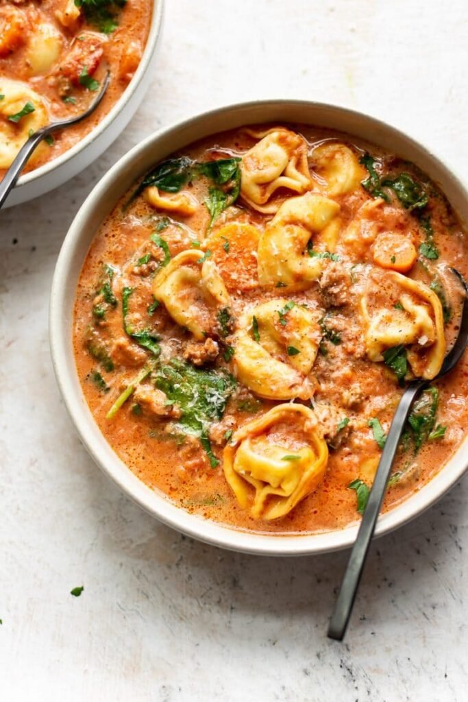 Tortellini and Sausage Soup