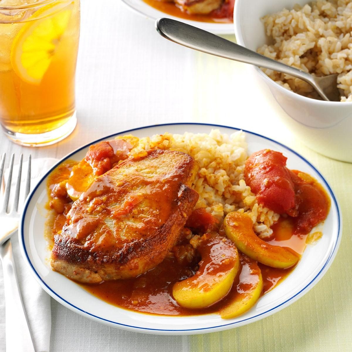 Pork Chops with Tomato Curry