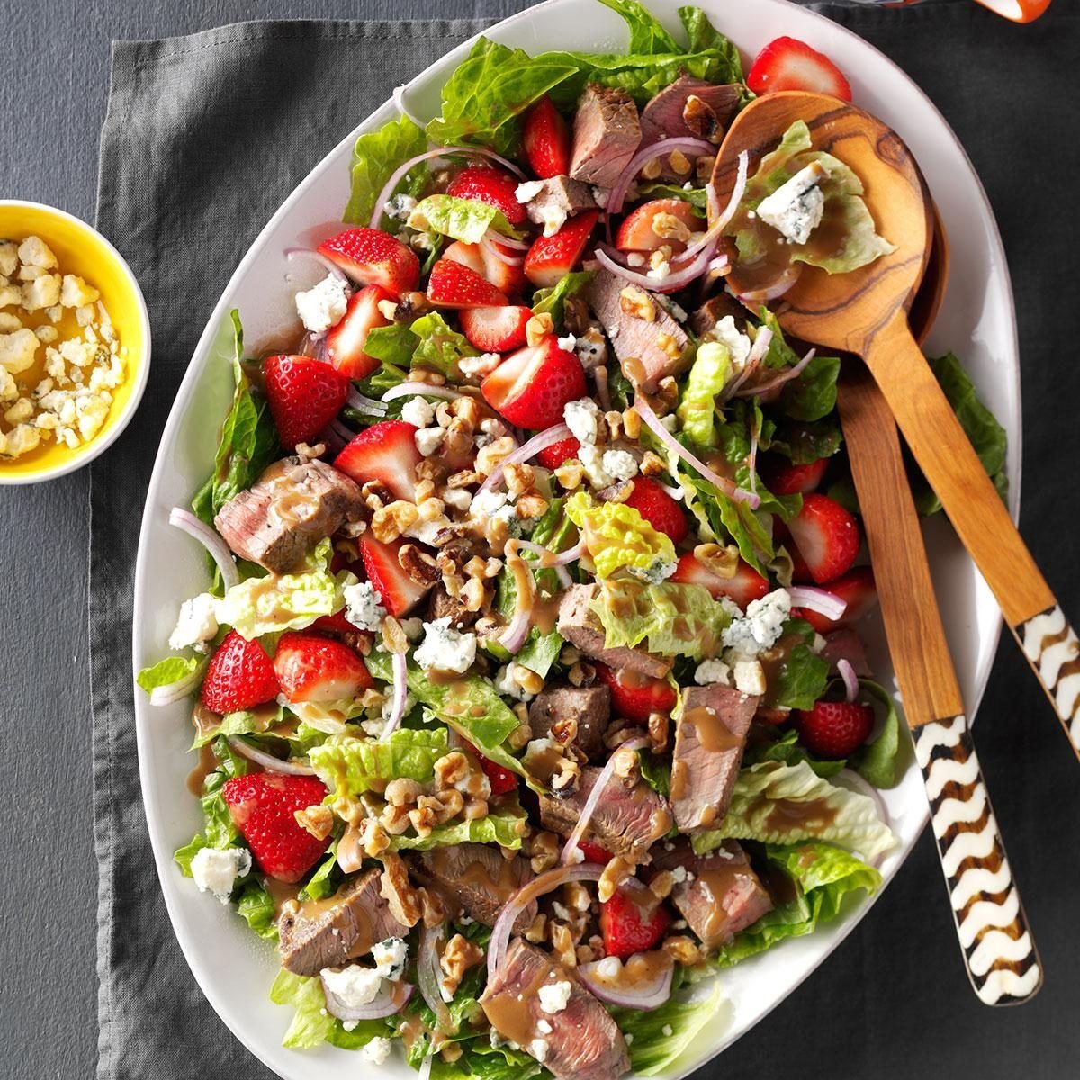 Strawberry Blue Cheese Steak Salad