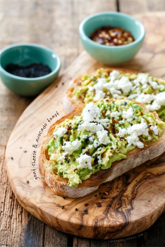 Goat Cheese Avocado Toast