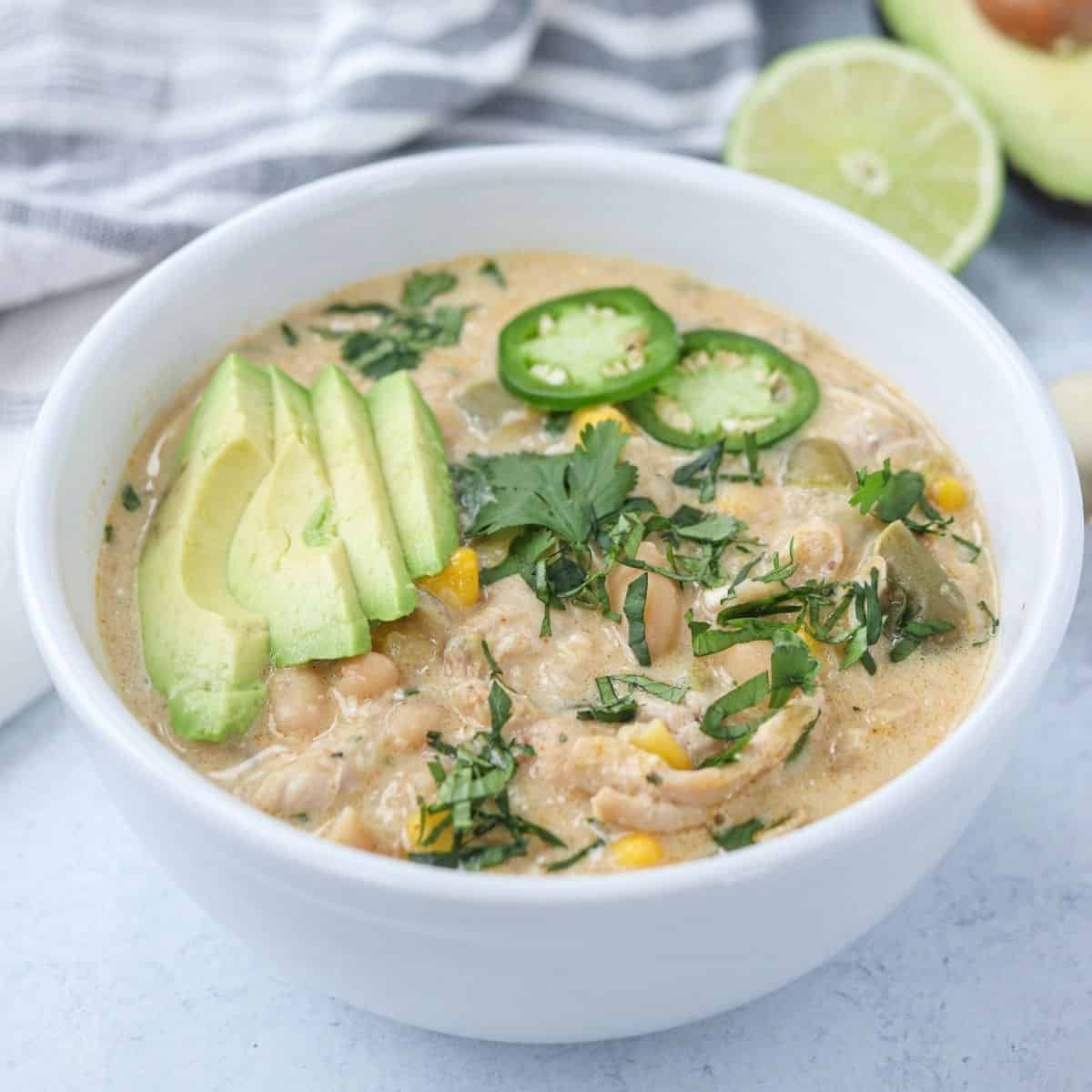 Creamy Green Chicken Chili