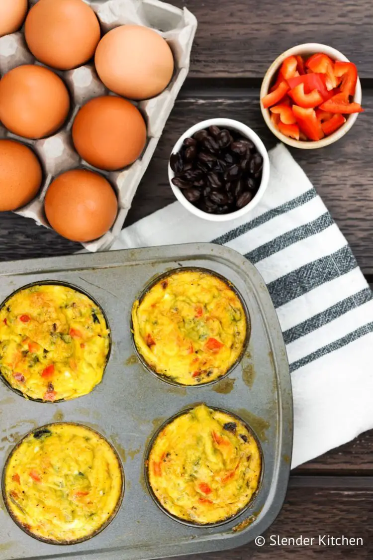 Southwest Black Bean Egg Muffins