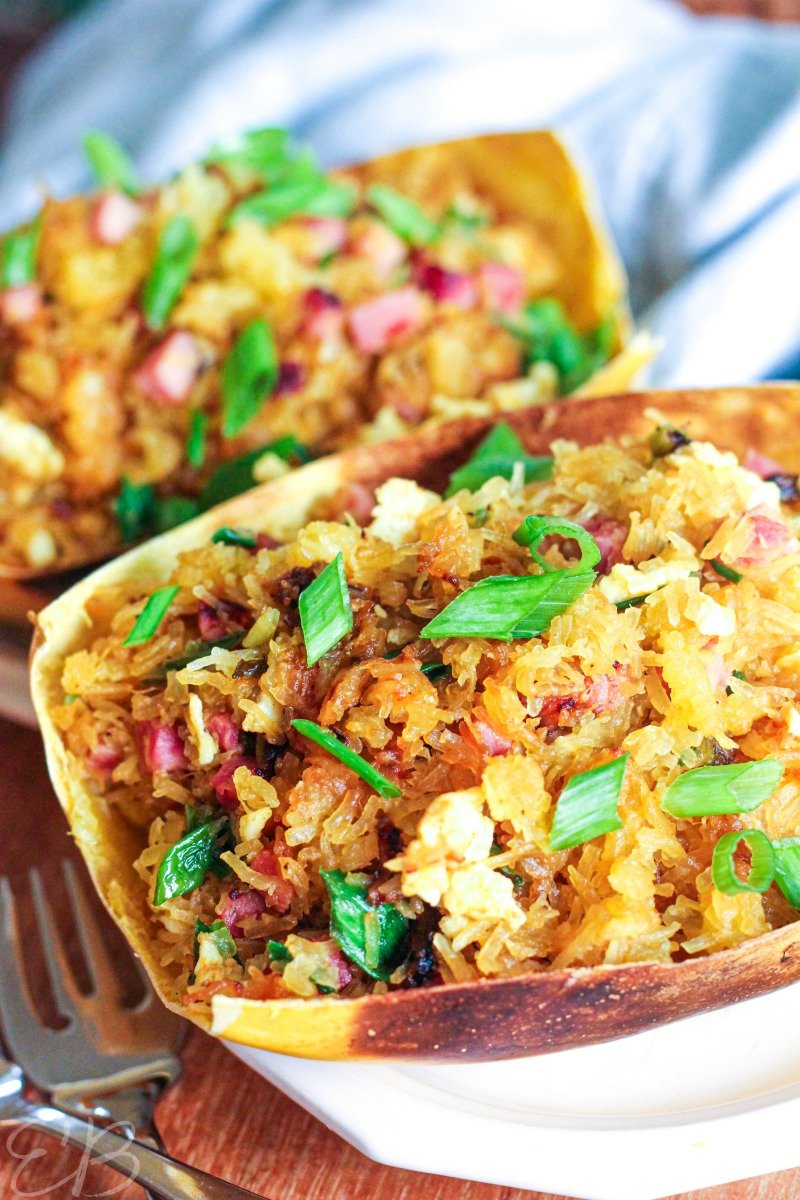 Spaghetti Squash Fried Rice by Eat Beautiful