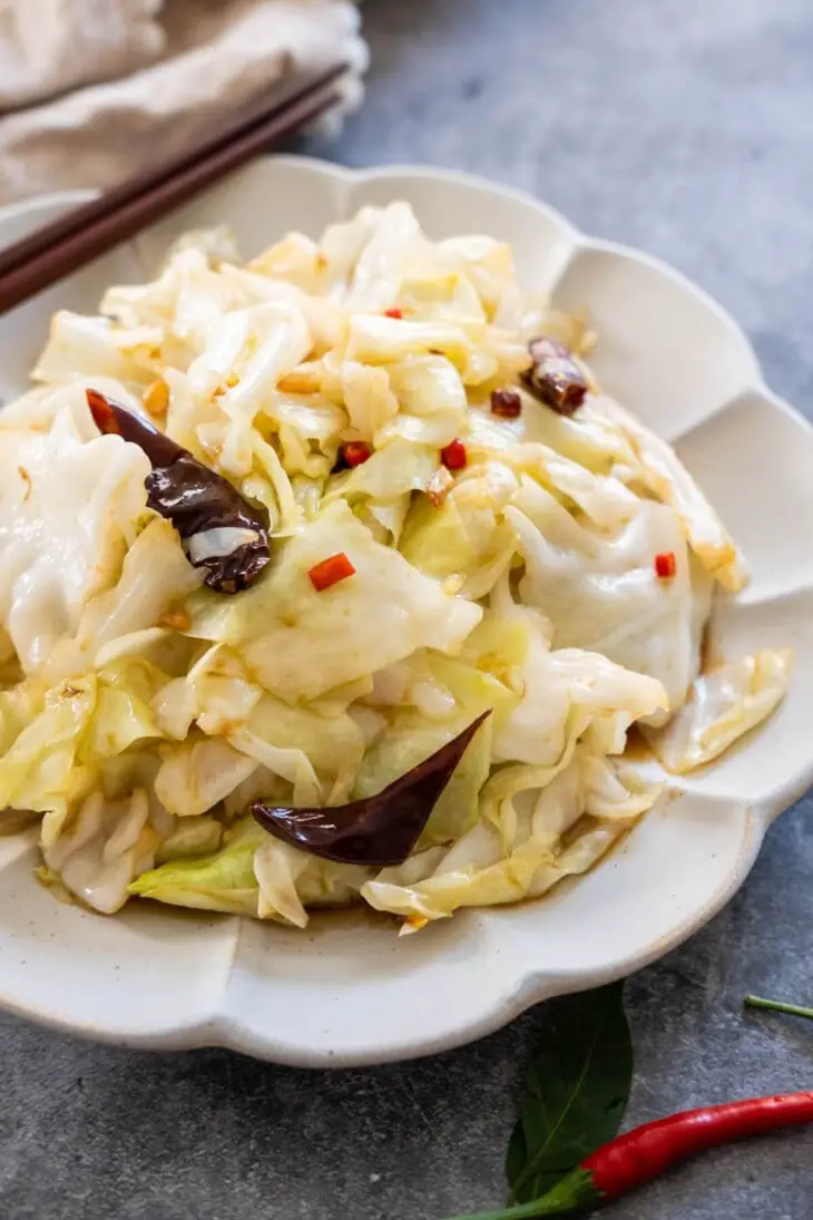 Spicy Sichuan Cabbage Stir Fry