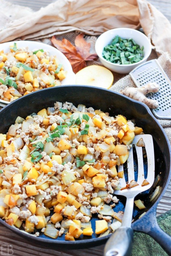 Turkey, Apples, and Onions Hash by Eat Beautiful