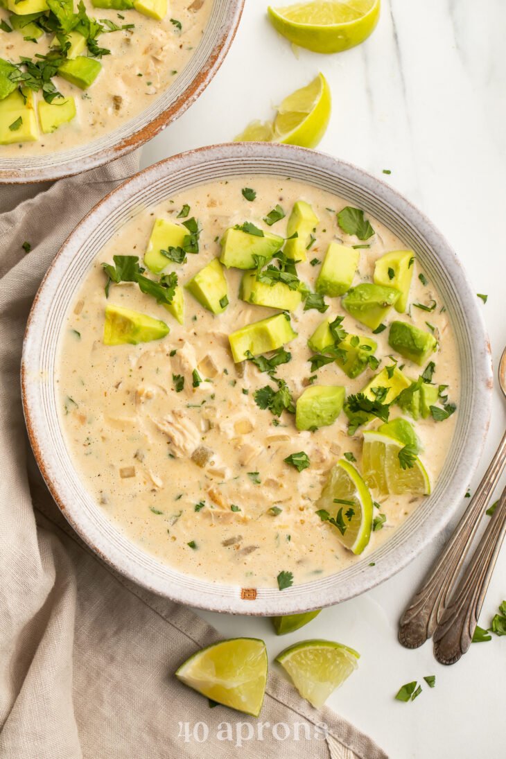 Healthy Slow Cooker White Chicken Chili