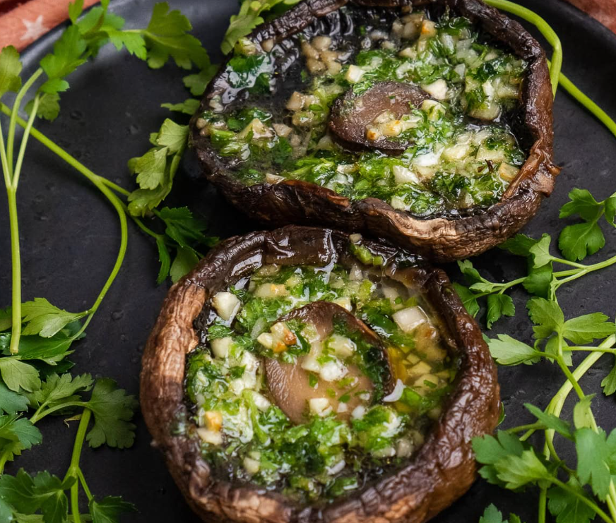 Garlic Portobello Mushrooms