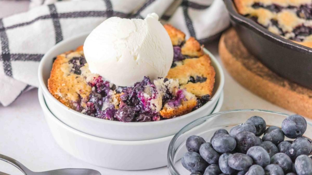 Bisquick Lemon Blueberry Cobbler