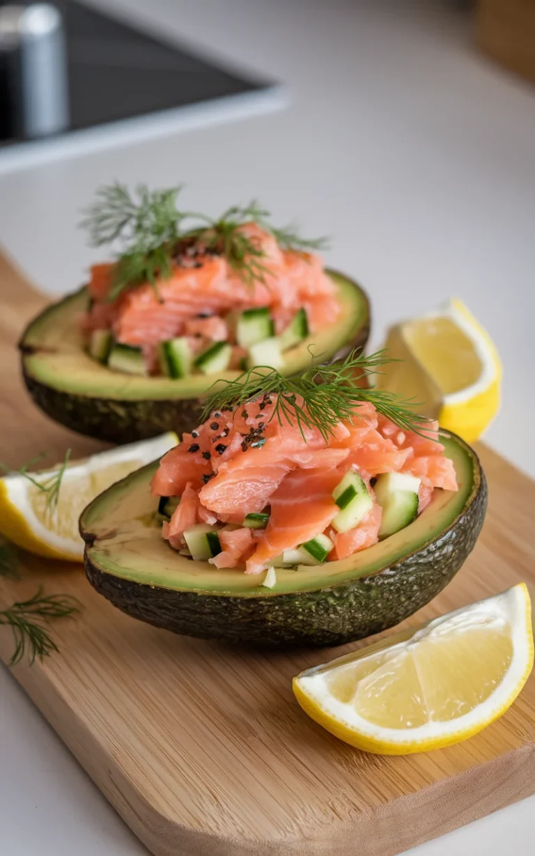 Anti-Inflammatory Salmon-Stuffed Avocados