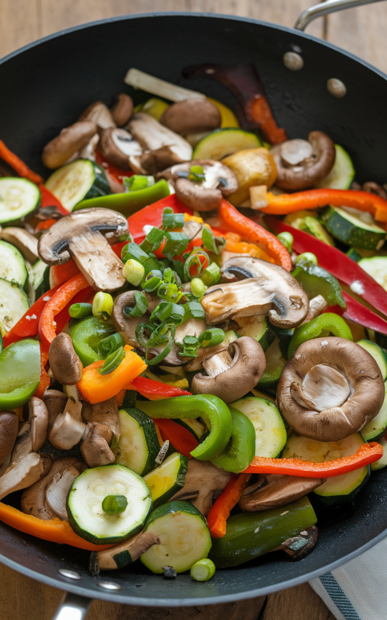 Anti-Inflammatory Zucchini and Mushroom Stir-Fry