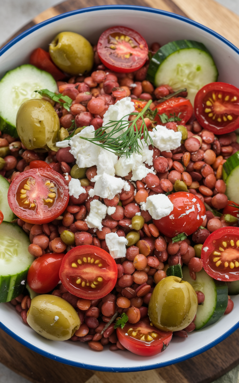 Mediterranean Lentil and Cucumber Salad