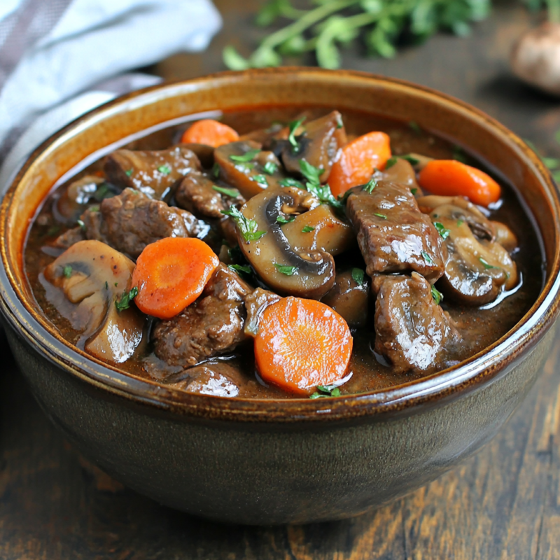 Beef and Mushroom Stew