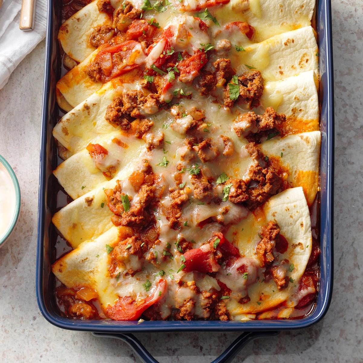 Fold-Over Tortilla Casserole