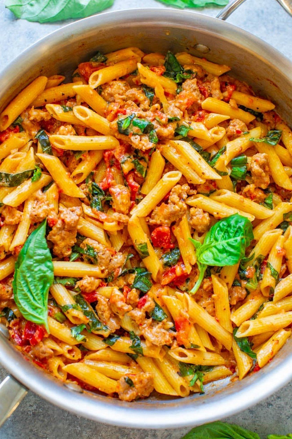 Italian Sausage and Tomato Basil Pasta Recipe