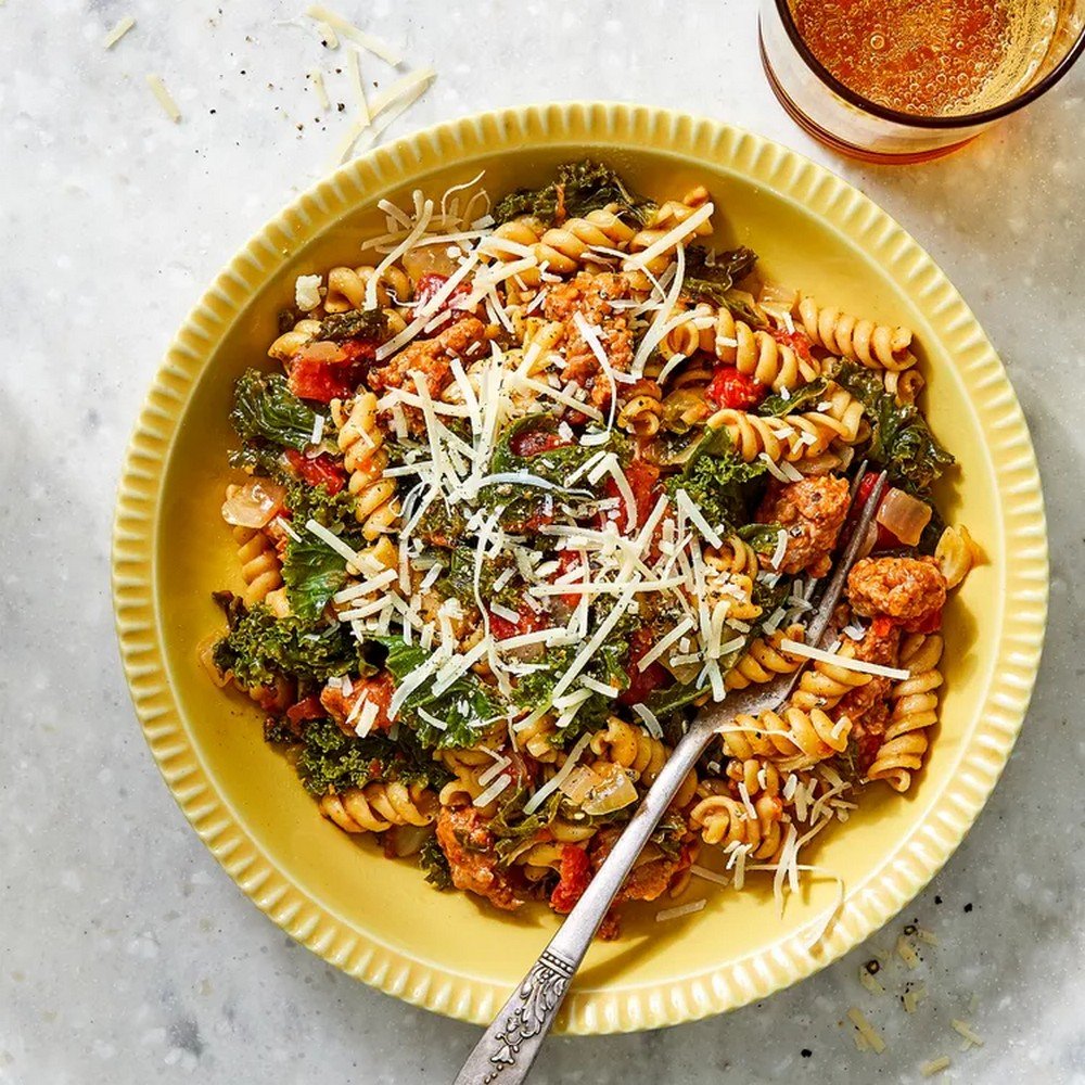 One-Pot Italian Sausage and Kale Pasta Recipe