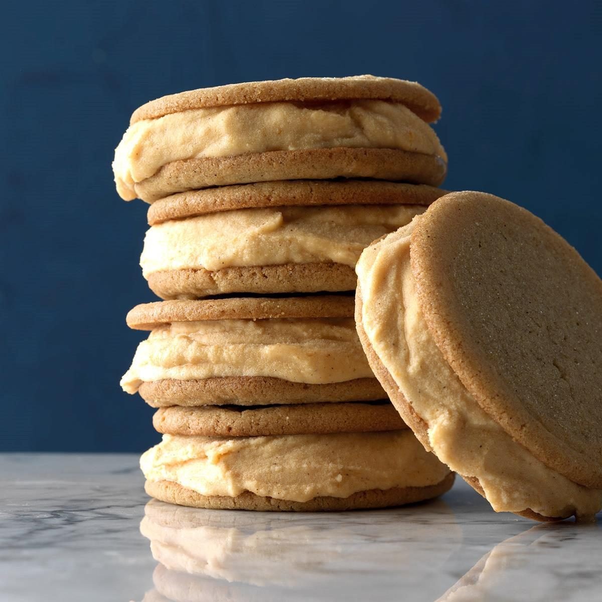 Pumpkin Ice Cream Sandwiches