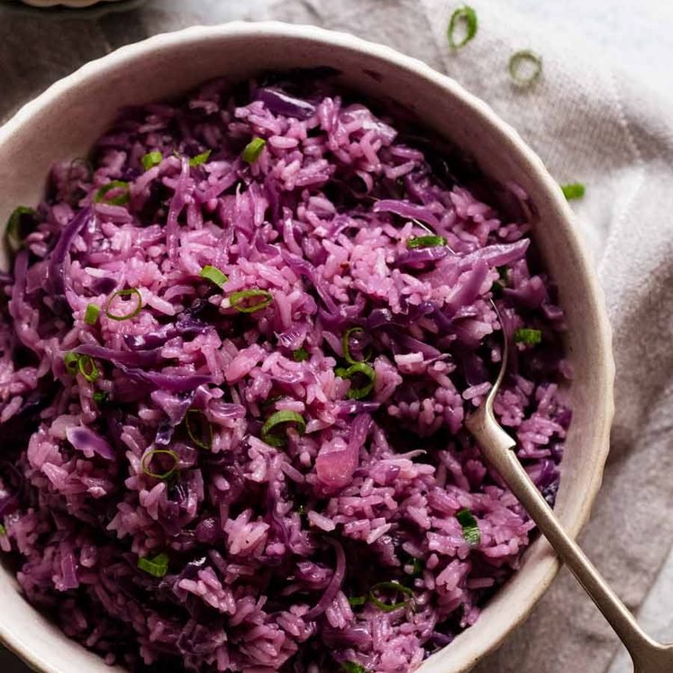 Purple Rice with Red Cabbage