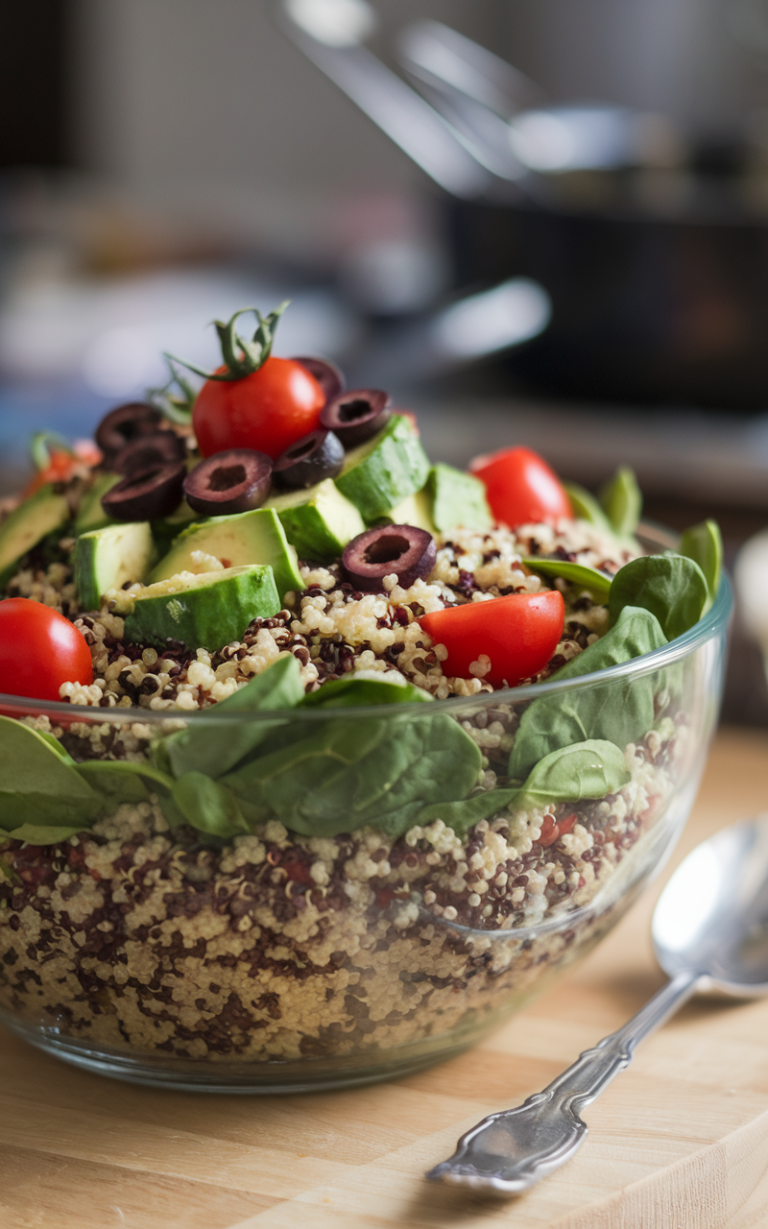 Anti-Inflammatory Quinoa and Spinach Salad